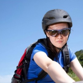 Sport Delta Navy Blue Running Sunglasses with ZEISS P2140 Yellow Tri-flection Lenses - C318KN6UEC7 $15.69