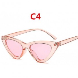Aviator 2019 Fashion Sunglasses Woman Brand Designer Vintage Retro Triangular Cat C9 - C4 - CH18YZW6C25 $10.93