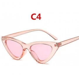 Aviator 2019 Fashion Sunglasses Woman Brand Designer Vintage Retro Triangular Cat C9 - C4 - CH18YZW6C25 $17.68