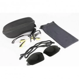 Goggle Sports Sunglasses for Men-UV400 Photochromic Lens Transition Glasses-Unbreakable and Flexible TR90 Frame - Black - CI1...