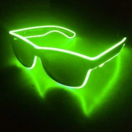Rimless LED Sunglasses- El LED Club Party Light Up Glasses Eyeglasses Bright Flashing Costumes For Party Halloween - CA196ETX...