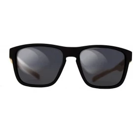 Shield Hbomb Polarized Sunglasses for Men and Woman - Matte Wood- Grey - CP1929WUIZT $44.00