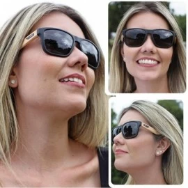 Shield Hbomb Polarized Sunglasses for Men and Woman - Matte Wood- Grey - CP1929WUIZT $44.00