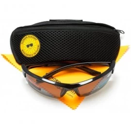 Sport Polarized Bifocal Reading Sunglasses Sport Men and Women (Strength +1.50) - Black Frame / Brown Lens - CD18CY54DDZ $60.71