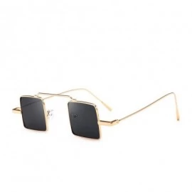 Square Women Fancy Small Square Sunglasses Integrated UV Candy Colored Quadrate Shades Outdoor Fashion Glasses (F) - CF18OAU4...