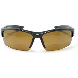 Sport Polarized Bifocal Reading Sunglasses Sport Men and Women (Strength +1.50) - Black Frame / Brown Lens - CD18CY54DDZ $38.34