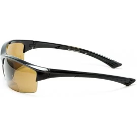 Sport Polarized Bifocal Reading Sunglasses Sport Men and Women (Strength +1.50) - Black Frame / Brown Lens - CD18CY54DDZ $38.34