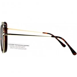 Square Retro Modern Fashion Sunglasses Womens Vintage Round Square Shades UV 400 - Tortoise - CH185RX7XLQ $11.13