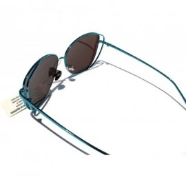 Oversized SIMPLE Oversized Cat Eye Style Fashion Sunglasses for Women - Blue - C118ZCNSTY3 $12.77