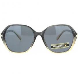 Butterfly Polarized Womens 90s Metal Jewel Hinge Plastic Butterfly Sunglasses - Slate Beige Solid Black - CE18ONS8AZT $9.39