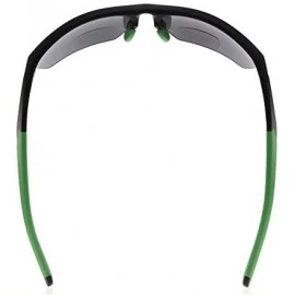 Rimless Retro Mens Womens Sports Half-Rimless Bifocal Sunglasses Black Frame/Green Arm+2.50 - Black Frame/Green Arm - CV189X5...