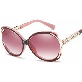 Sport Classic style Rectangle Crystal Legs Sunglasses for Women PC UV400 Sunglasses - Pink - CP18SZUDR5I $13.62