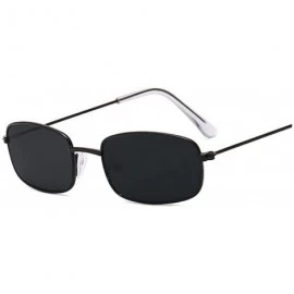 Square Rectangle Sunglasses Men Women Sun Glasses Fashion Summer Gafas Feminino Oculos De Sol - Blackgray - CI197A35ZUI $31.19