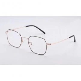 Aviator Unisex metal eyeglass frame - classic round fashion flat mirror - A - CS18RY7CZSQ $55.07