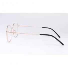Aviator Unisex metal eyeglass frame - classic round fashion flat mirror - A - CS18RY7CZSQ $84.29