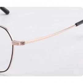 Aviator Unisex metal eyeglass frame - classic round fashion flat mirror - A - CS18RY7CZSQ $84.29