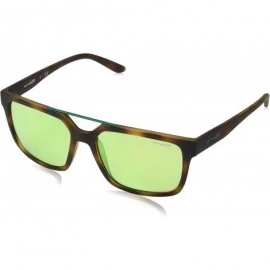 Sport Men's Mirrored AN4231-21528N-57 Brown Rectangle Sunglasses - CE12N1QZAF8 $50.22
