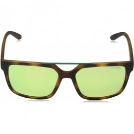 Sport Men's Mirrored AN4231-21528N-57 Brown Rectangle Sunglasses - CE12N1QZAF8 $95.41