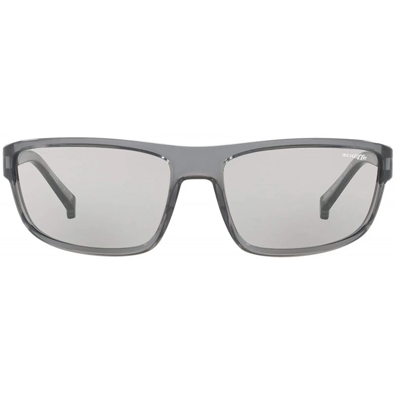 Sport Men's An4259 Borrow Rectangular Sunglasses - Transparent Grey/Light Grey - CA18R4IM38R $47.46