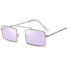 Square Square Sunglasses Women Men Glasses Lady Luxury Retro Metal Sun Glasses Female Vintage Mirror UV400 - C319994WRXD $9.71