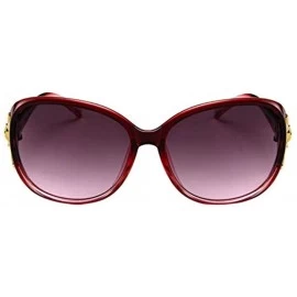 Goggle Unisex adult Polarized Sunglasses Protection Mirrored - Red - CG190R7K4TI $18.71