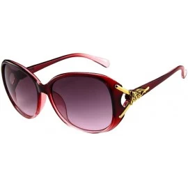 Goggle Unisex adult Polarized Sunglasses Protection Mirrored - Red - CG190R7K4TI $12.47