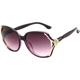 Aviator Mens Womens Rose Big Frame Sunglasses Retro Eyeglasses Eyewear (as picture show - Multicolor G) - C118EOOUTGZ $19.36