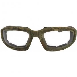 Goggle Motorcycle Padded Foam Glasses Smoke Mirror Clear Lens - Camo1_clear - C118923CRH4 $9.53