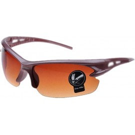Sport Crazy Explosion-Proof Lens Sunglasses Cycling Glasses Lenses - Brown Frame Brown Lenses - 7R453633184 $22.30