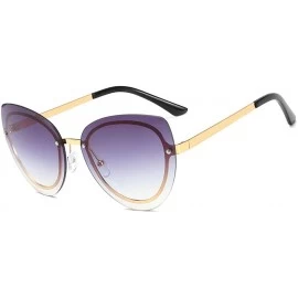 Cat Eye Fashion sunglasses - women's men's cat eye sunglasses frameless sunglasses - C - CZ18RT5ZNUT $74.65