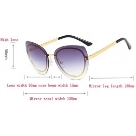 Cat Eye Fashion sunglasses - women's men's cat eye sunglasses frameless sunglasses - C - CZ18RT5ZNUT $34.38