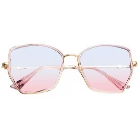 Goggle Polarized Sunglasses Vintage Round Sunglasses for Women/Men Classic Retro Designer Style - Gray - C018UE88K9N $18.15