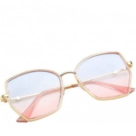 Goggle Polarized Sunglasses Vintage Round Sunglasses for Women/Men Classic Retro Designer Style - Gray - C018UE88K9N $10.89
