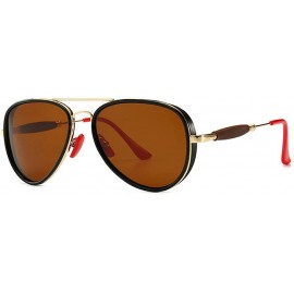 Goggle Polarized Sunglasses Glasses Gradient Goggles - Tea - C518NUZT9UX $29.45