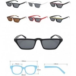 Square retro square sunglasses personality small frame glasses - C2 - CR18CYTAH4L $24.09