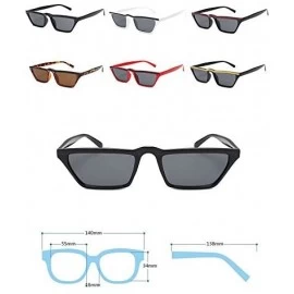 Square retro square sunglasses personality small frame glasses - C2 - CR18CYTAH4L $24.09