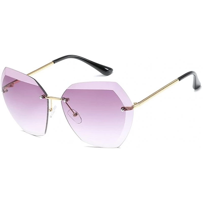 Goggle Frameless Goggles for Women Men Retro Sun Glasses UV Protection - Style4 - CJ18RSQ9OXA $7.23