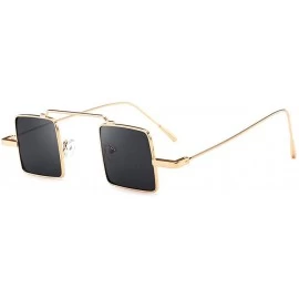 Square Polarized Sunglasses - Unisex Lightweight Shades Square Mirror Sun Glasses for Women/Men - F - CK18OM6AINT $17.84
