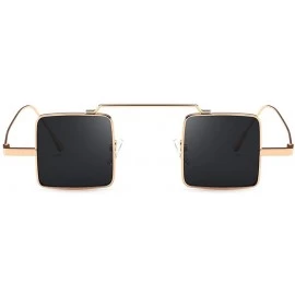 Square Polarized Sunglasses - Unisex Lightweight Shades Square Mirror Sun Glasses for Women/Men - F - CK18OM6AINT $9.62
