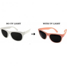 Wayfarer 12 Pack Fun Party Color Changing Sport Horn Rimmed Frame Sunglasses UV Protective Lens 5402DA - Milk-peach - C018GTY...