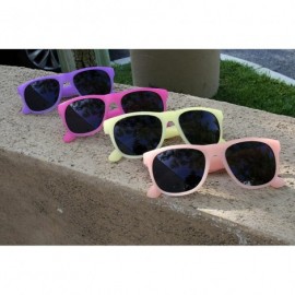 Wayfarer 12 Pack Fun Party Color Changing Sport Horn Rimmed Frame Sunglasses UV Protective Lens 5402DA - Milk-peach - C018GTY...
