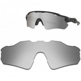 Rectangular Anti-fading Polarized Replacement Lenses Radar EV Path Sunglasses - Charm Silver - Polarized - C4180O8R2XD $26.71