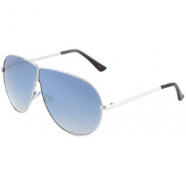 Rimless Blue Blocking Sunglasses Safety One Piece Polarized Lens Sport Glasses - Blue - CW182WHNG70 $19.54