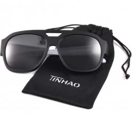 Oversized Polarized Oversized Aviator Fit over Sunglasses Wear Over Prescription Glasses with TR90 Arms for Women&Men - CJ18U...