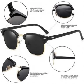 Rimless Polarized Sunglasses for Men or Women Classic Frame Driving Classic Retro Designer Sun glasses 100% UV Blocking - CP1...