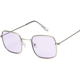 Square Outdoor Sunglasses Sunglasses Ladies Sunglasses Square Sunglasses Ladies Shade UV400 Anti-Ultraviolet - Purple - CF197...
