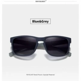 Oval Men Women Polarized Sunglasses Elastic Cosy TR90 Frame Driving Sun Glasses Shades Male 90080 - Blue Grey - C818WACTCA3 $...