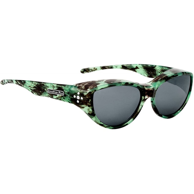Wrap Polarized Fitover Sunglasses - Emerald Demi - C818E9YIWXK $63.53