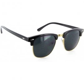 Rimless Classic Sunglasses Half Frame for Men Women Horned Rim Retro - CJ11JQCMN87 $18.51