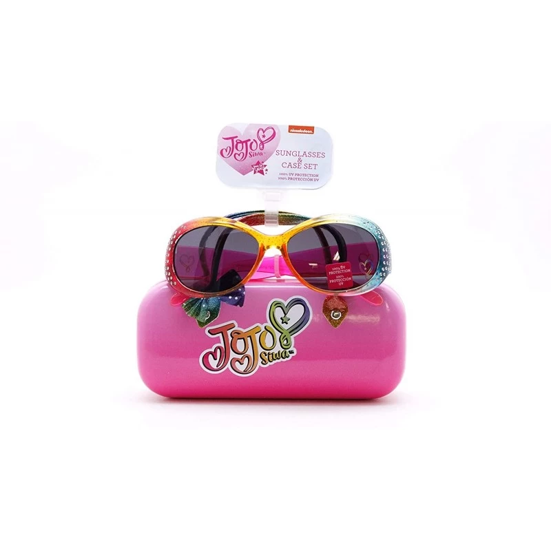 Round Kids Sunglasses with Matching Glasses Case and UV Protection - (V1) - CK199Q79Z8O $18.27
